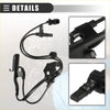Black plastic and wire abs wheel speed sensor with molded connectors for toyota prius v 2012-2017 back side view