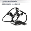Black plastic and metal abs wheel speed sensor with wiring harness for 1996-2002 toyota 4runner front left side