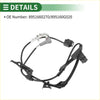 Black abs wheel speed sensor for Toyota 4Runner with coiled wire and multiple connectors shown from the back side