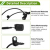Black reinforced abs plastic and metal abs wheel speed sensor with coiled cable for toyota 86 rear left side