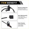 Black reinforced abs plastic and metal abs wheel speed sensor with black wiring for toyota avanza front right 2004-2023