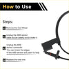 Black abs wheel speed sensor with flexible cable and plastic connector housing for toyota avanza front right 2004-2023