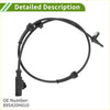 Black rubber-coated abs wheel speed sensor cable with molded connectors and metal tip for toyota aygo front right