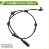 Black rubber-coated abs wheel speed sensor cable with molded plastic connector and metallic ring for toyota aygo rear right