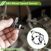 Black abs wheel speed sensor with metallic housing and coiled wiring for toyota c-hr front left 2016-2023