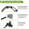 Black and gray reinforced abs wheel speed sensor with metal parts for Toyota Carina E 1992 to 1997 back side view