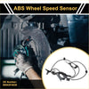 Black abs wheel speed sensor with coiled wire and mounting brackets for toyota chr front left 2018-2019