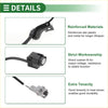 Black reinforced abs plastic and metal abs wheel speed sensor connector with gray heat-shrink sleeve for toyota fj cruiser