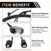 Black reinforced automotive wiring harness with gray and black plastic connectors for toyota fj cruiser abs sensor