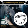 Black abs wheel speed sensor with coiled wiring harness and two connectors for toyota fj cruiser front left