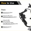 Black abs wheel speed sensor with coiled cable and plastic connector for 2013 toyota hiace shown from the back side