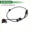Abs wheel speed sensor for toyota hiace 2014 with black rubber cable red-ringed bracket and white plastic connector
