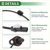 Black reinforced abs wheel speed sensor with metal parts and red o-ring seal for 2014 toyota hiace use