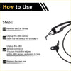 Black abs wheel speed sensor cable with molded plastic connector and coiled wire for right front toyota highlander 2012-2018