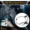 Black abs wheel speed sensor with coiled wire and metal connectors for toyota hilux 2004-2008 rear left side
