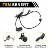 Black abs wheel speed sensor with coiled cable and plastic connectors for toyota hilux 2004-2008 rear left side