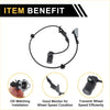 Abs wheel speed sensor for toyota hilux rear right with black rubber wire, black sensor head, and gray plastic connector
