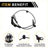 Black abs wheel speed sensor with gray connector and black housing for right rear toyota hilux 2015-2020 oe fit
