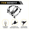 Abs wheel speed sensor for toyota hilux 2015-2024 black with coiled cable and mounting bracket left front side