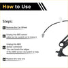 Black abs wheel speed sensor cable with gray connector and black housing for toyota hilux front left 2005-2015