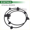 Black rubber coated abs wheel speed sensor cable with white connector and mounting clips for toyota innova 2004-2016