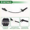 Black plastic abs wheel speed sensor with coiled cable and connector for oe-matching installation on toyota land cruiser