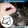 Black abs wheel speed sensor with coiled wire and connector held for installation on toyota matrix 2008-2014