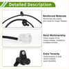 Abs wheel speed sensor for Toyota Picnic front left black reinforced abs plastic metal with white electrical connector