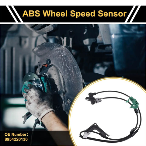 Abs wheel speed sensor for toyota prado front right 2010-2018 black and green with coiled cable and plastic connectors