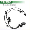 Black abs wheel speed sensor for toyota previa with coiled wiring and multiple connectors for 1991-1997 models