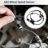 Black abs wheel speed sensor with molded plastic housing and coiled wiring for 2010-2011 toyota prius rear left