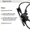 Black abs wheel speed sensor connector with wiring and mounting bracket for toyota prius rear left 2010 2011