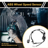 Black abs wheel speed sensor for toyota prius 2012-2015 with coiled wire and plastic housing right rear view