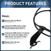 Black abs wheel speed sensor cable with molded plastic connector and clip for front left toyota rav4 2001-2005