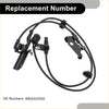 Black abs wheel speed sensor with coiled wiring and plastic connectors for toyota rav4 2006-2018 back side view