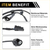 Black reinforced abs wheel speed sensor cable with abs plastic and metal connectors for toyota reiz front right