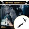Black abs wheel speed sensor for toyota rx450 front right with flexible coiled wire and white connector end