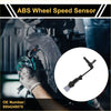 Black abs wheel speed sensor for toyota rx450 front right with flexible braided cable and white plastic connector