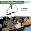 Black abs wheel speed sensor with coiled wire and mounting brackets for toyota scion tc coupe 2005-2010