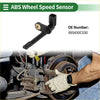 Black abs wheel speed sensor for Toyota Sequoia with gold threaded end and rectangular housing for automotive use