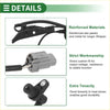 Abs wheel speed sensor for toyota sienna 1998-2000 in black reinforced abs plastic and metal with gray connector
