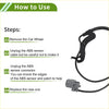 Black abs wheel speed sensor for toyota sienna with flexible black cable and gray plastic connector