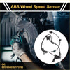 Black abs wheel speed sensor with coiled wire and mounting brackets for toyota tacoma front right 2005-2015