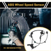 Black abs wheel speed sensor for toyota tacoma front right 2005-2015 with coiled wire and plastic connectors