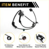 Abs wheel speed sensor for toyota tacoma front right with black plastic and metal, coiled wiring, and connectors