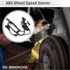 Black abs wheel speed sensor with molded plastic housing and wiring harness for front left toyota tundra 2000-2006