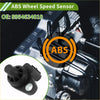 Black abs wheel speed sensor for Toyota Tundra with cylindrical housing and mounting bracket shown from back side