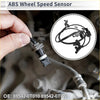 Black abs wheel speed sensor for Toyota Venza 2009-2015 front right with coiled cable and plastic housing held for display