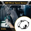 Black abs wheel speed sensor with coiled wiring and mounting brackets for toyota venza 2023 left front