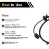Black abs wheel speed sensor for toyota venza 2023 with molded connector and flexible wiring left front side